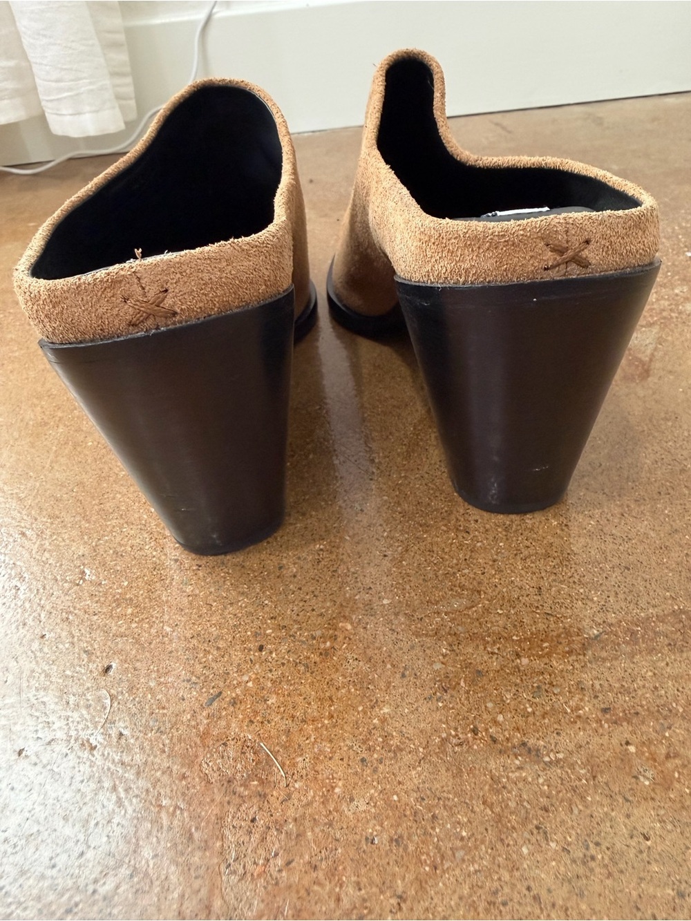 Rag & Bone Joni Suede Mule Brownwood Suede Block Heel EU 41 / US 10.5 - Picture 6 of 8
